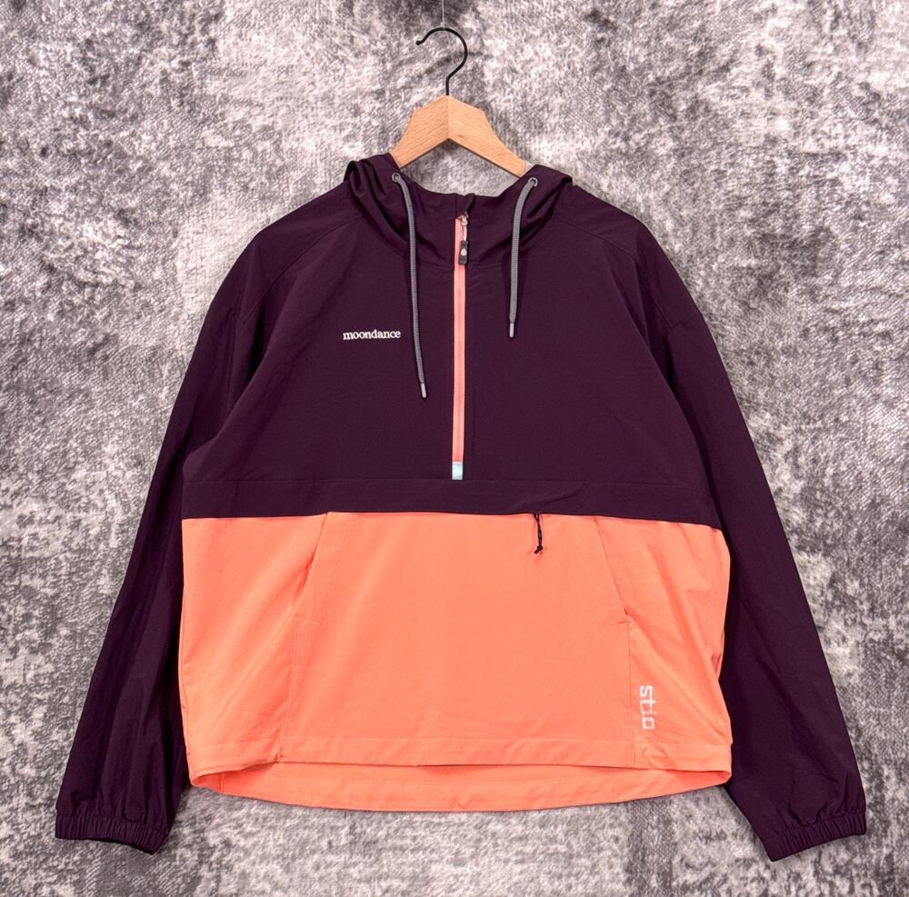 STIO Jacket Large Womens CFS Hooded Anorak Half Zip